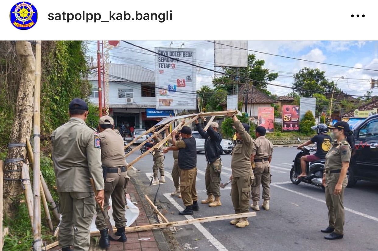 patroli di wilayah kecamatan bangli