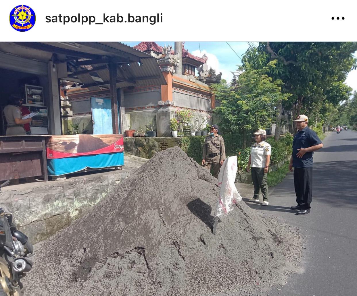 Patroli rutin di kecamatan bangli